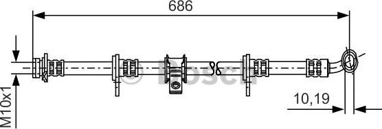 BOSCH 1 987 481 247 - Flessibile del freno www.autoricambit.com