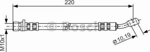 BOSCH 1 987 481 237 - Flessibile del freno www.autoricambit.com