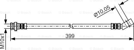 BOSCH 1 987 481 223 - Flessibile del freno www.autoricambit.com