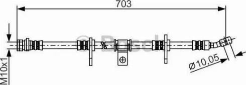 BOSCH 1 987 481 274 - Flessibile del freno www.autoricambit.com