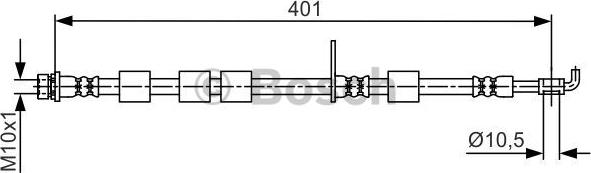 BOSCH 1 987 481 701 - Flessibile del freno www.autoricambit.com