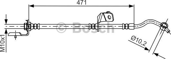 BOSCH 1 987 481 715 - Flessibile del freno www.autoricambit.com