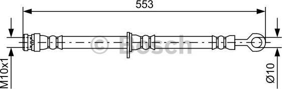 BOSCH 1 987 481 728 - Flessibile del freno www.autoricambit.com