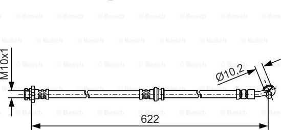 BOSCH 1 987 481 A31 - Flessibile del freno www.autoricambit.com