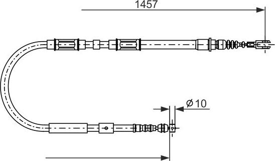 BOSCH 1 987 482 900 - Cavo comando, Freno stazionamento www.autoricambit.com