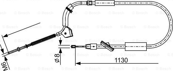 BOSCH 1 987 482 490 - Cavo comando, Freno stazionamento www.autoricambit.com