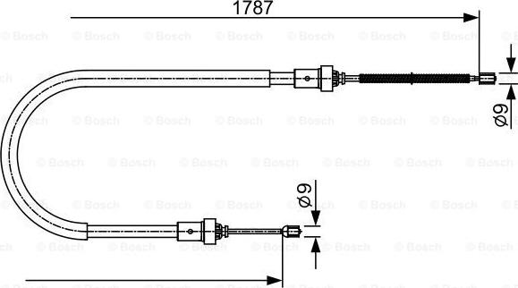 BOSCH 1 987 482 410 - Cavo comando, Freno stazionamento www.autoricambit.com