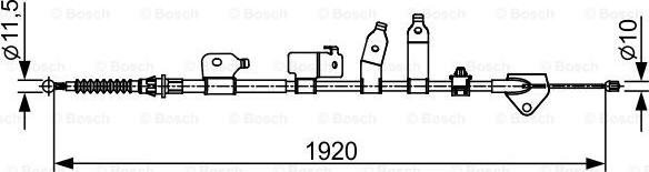 BOSCH 1 987 482 438 - Cavo comando, Freno stazionamento www.autoricambit.com