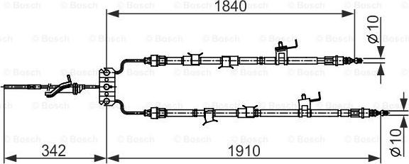 BOSCH 1 987 482 420 - Cavo comando, Freno stazionamento www.autoricambit.com