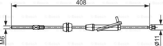 BOSCH 1 987 482 421 - Cavo comando, Freno stazionamento www.autoricambit.com