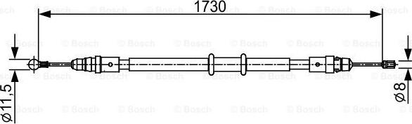 BOSCH 1 987 482 549 - Cavo comando, Freno stazionamento www.autoricambit.com