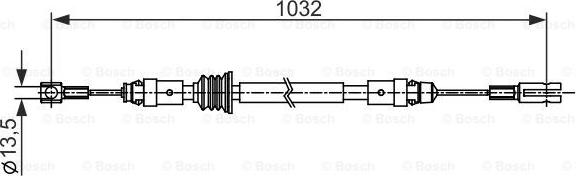 BOSCH 1 987 482 548 - Cavo comando, Freno stazionamento www.autoricambit.com