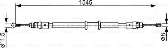 BOSCH 1 987 482 551 - Cavo comando, Freno stazionamento www.autoricambit.com