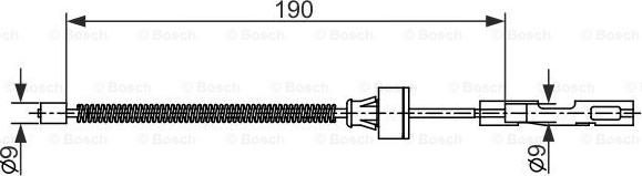 BOSCH 1 987 482 561 - Cavo comando, Freno stazionamento www.autoricambit.com