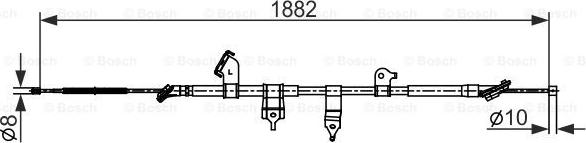 BOSCH 1 987 482 567 - Cavo comando, Freno stazionamento www.autoricambit.com