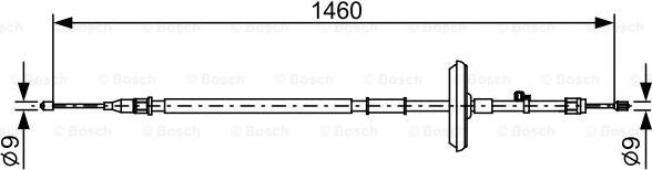 BOSCH 1 987 482 504 - Cavo comando, Freno stazionamento www.autoricambit.com