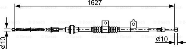 BOSCH 1 987 482 518 - Cavo comando, Freno stazionamento www.autoricambit.com