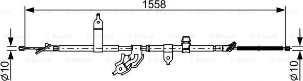 BOSCH 1 987 482 512 - Cavo comando, Freno stazionamento www.autoricambit.com