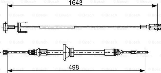 BOSCH 1 987 482 525 - Cavo comando, Freno stazionamento www.autoricambit.com