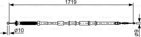 BOSCH 1 987 482 526 - Cavo comando, Freno stazionamento www.autoricambit.com