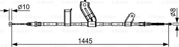 BOSCH 1 987 482 523 - Cavo comando, Freno stazionamento www.autoricambit.com