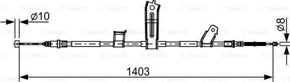 BOSCH 1 987 482 522 - Cavo comando, Freno stazionamento www.autoricambit.com