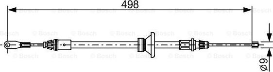 BOSCH 1 987 482 632 - Cavo comando, Freno stazionamento www.autoricambit.com