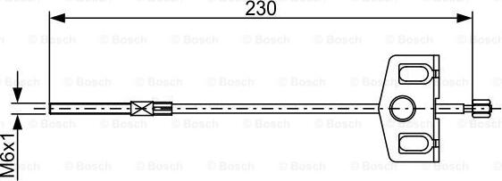 BOSCH 1 987 482 629 - Cavo comando, Freno stazionamento www.autoricambit.com