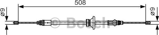 BOSCH 1 987 482 042 - Cavo comando, Freno stazionamento www.autoricambit.com