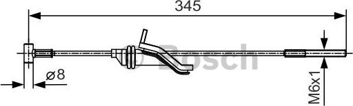 BOSCH 1 987 482 059 - Cavo comando, Freno stazionamento www.autoricambit.com