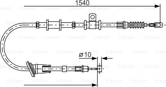 BOSCH 1 987 482 065 - Cavo comando, Freno stazionamento www.autoricambit.com