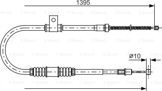 BOSCH 1 987 482 062 - Cavo comando, Freno stazionamento www.autoricambit.com