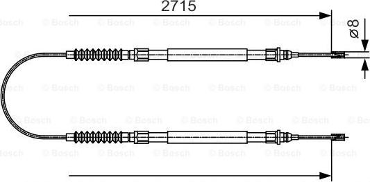 BOSCH 1 987 482 003 - Cavo comando, Freno stazionamento www.autoricambit.com