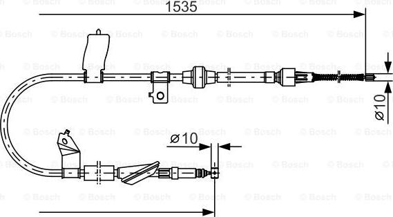 BOSCH 1 987 482 085 - Cavo comando, Freno stazionamento www.autoricambit.com