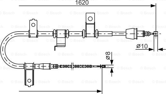 BOSCH 1 987 482 071 - Cavo comando, Freno stazionamento www.autoricambit.com