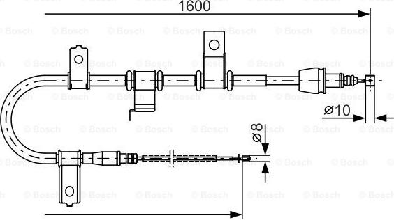 BOSCH 1 987 482 073 - Cavo comando, Freno stazionamento www.autoricambit.com