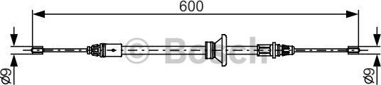 BOSCH 1 987 482 146 - Cavo comando, Freno stazionamento www.autoricambit.com