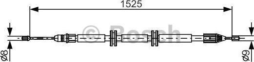 BOSCH 1 987 482 142 - Cavo comando, Freno stazionamento www.autoricambit.com