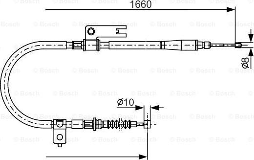 BOSCH 1 987 482 153 - Cavo comando, Freno stazionamento www.autoricambit.com