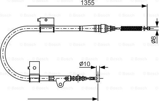 BOSCH 1 987 482 152 - Cavo comando, Freno stazionamento www.autoricambit.com