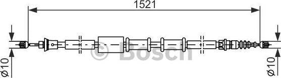 BOSCH 1 987 482 109 - Cavo comando, Freno stazionamento www.autoricambit.com