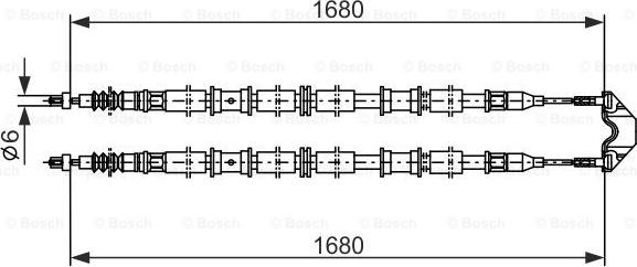 BOSCH 1 987 482 107 - Cavo comando, Freno stazionamento www.autoricambit.com