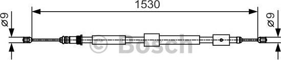 BOSCH 1 987 482 114 - Cavo comando, Freno stazionamento www.autoricambit.com