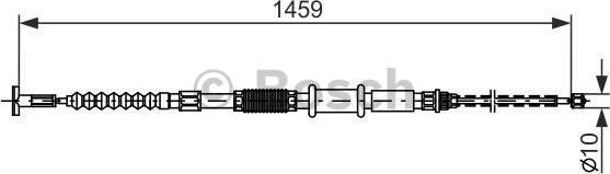 BOSCH 1 987 482 180 - Cavo comando, Freno stazionamento www.autoricambit.com