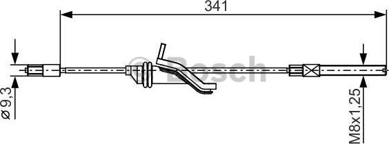 BOSCH 1 987 482 188 - Cavo comando, Freno stazionamento www.autoricambit.com