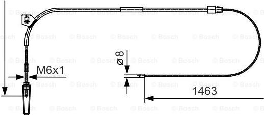 BOSCH 1 987 482 130 - Cavo comando, Freno stazionamento www.autoricambit.com