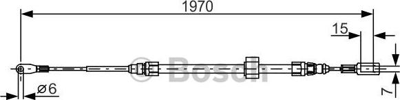 BOSCH 1 987 482 131 - Cavo comando, Freno stazionamento www.autoricambit.com