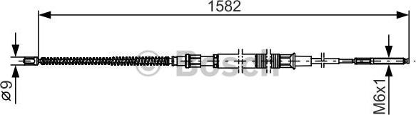 BOSCH 1 987 482 124 - Cavo comando, Freno stazionamento www.autoricambit.com