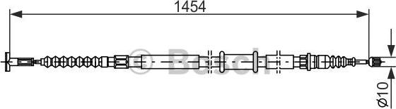 BOSCH 1 987 482 179 - Cavo comando, Freno stazionamento www.autoricambit.com