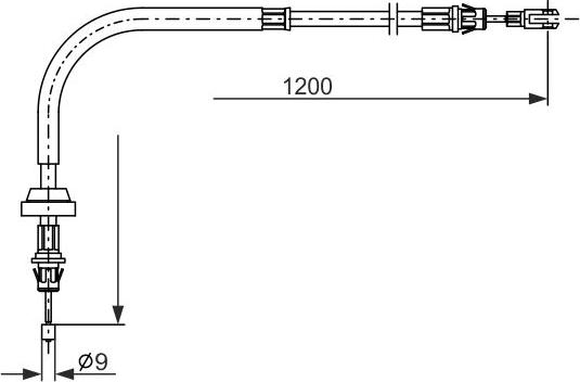 BOSCH 1 987 482 878 - Cavo comando, Freno stazionamento www.autoricambit.com